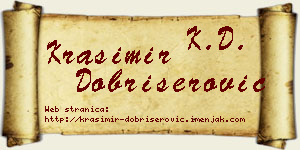 Krasimir Dobrišerović vizit kartica